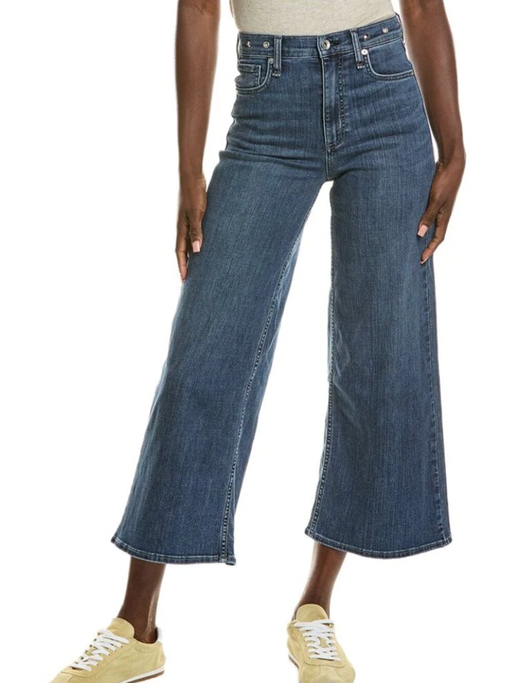 NWT Rag & Bone Serena Half Grommet Crop Jeans (Size 29)
